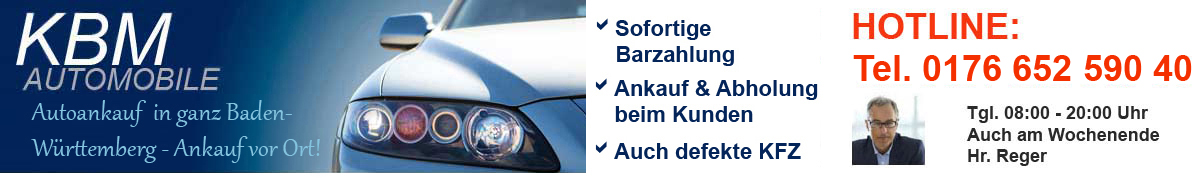 Autoankauf in ganz Baden-Württemberg.